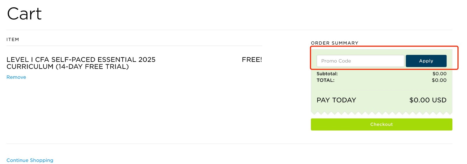 how to apply Princeton Review Promo Code - step 1