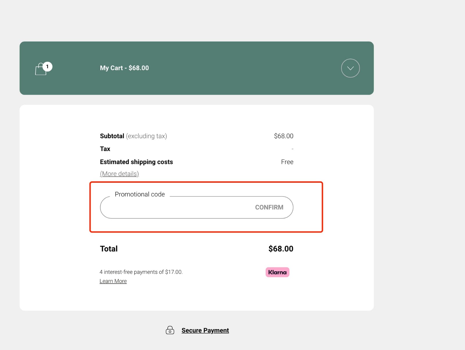 how to apply Sisley Paris Coupon - step 1