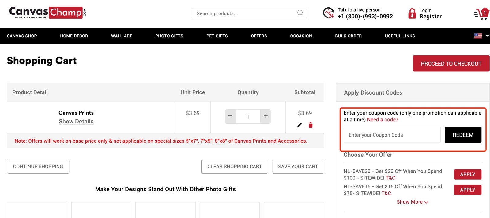 how to apply Canvas Champ Coupon Code - step 1