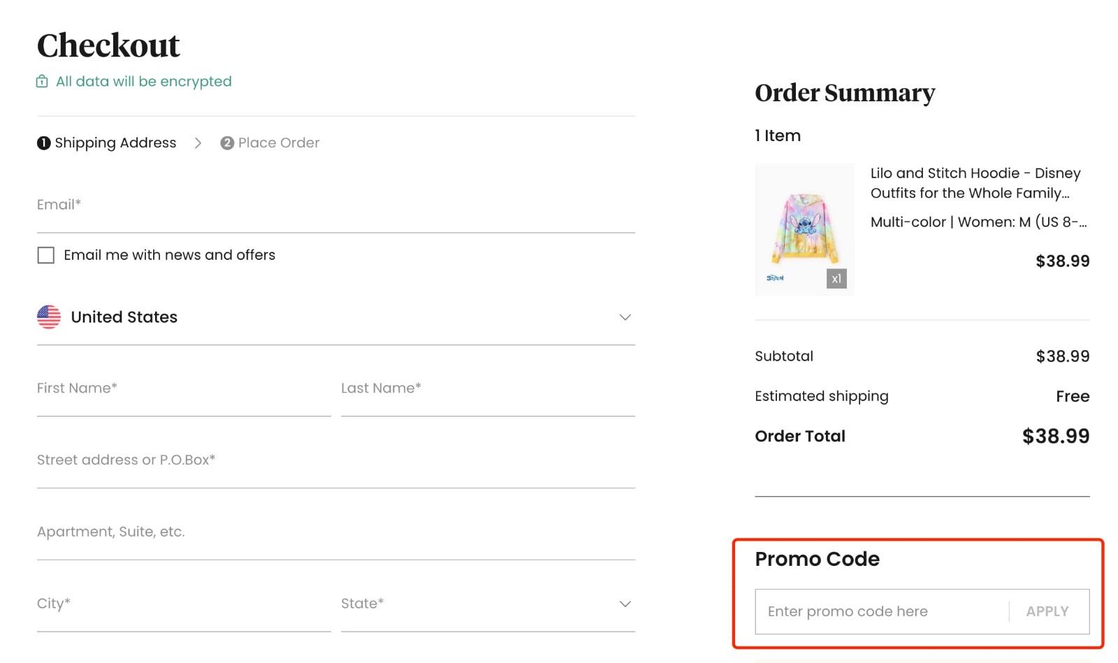 how to apply PatPat Coupon Code - step 1