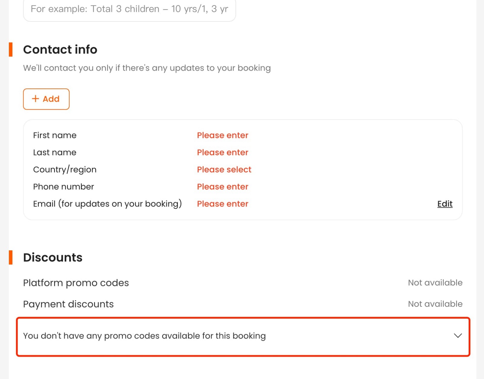 how to apply Klook Promo Code - step 1