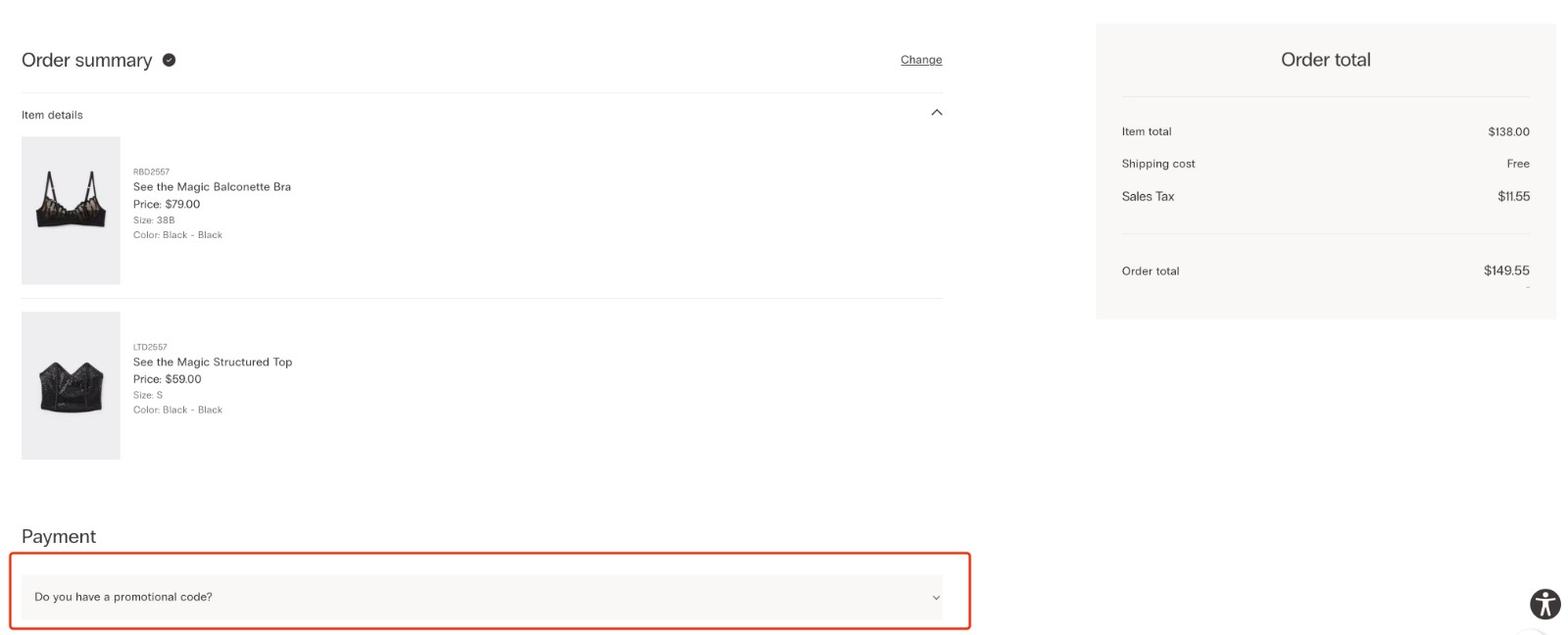 how to apply Intimissimi Promo Code - step 1