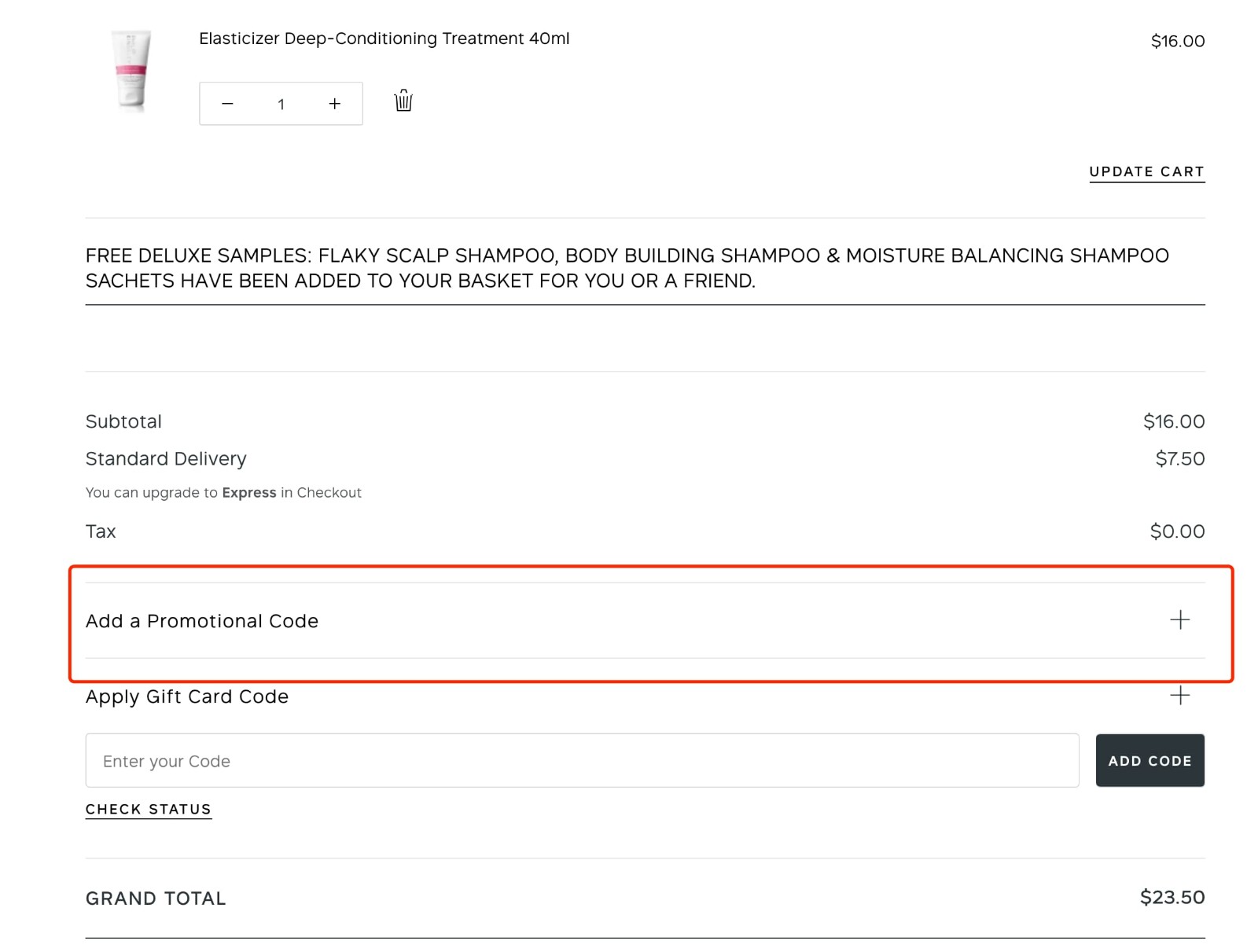 how to apply Philip Kingsley Coupon - step 1