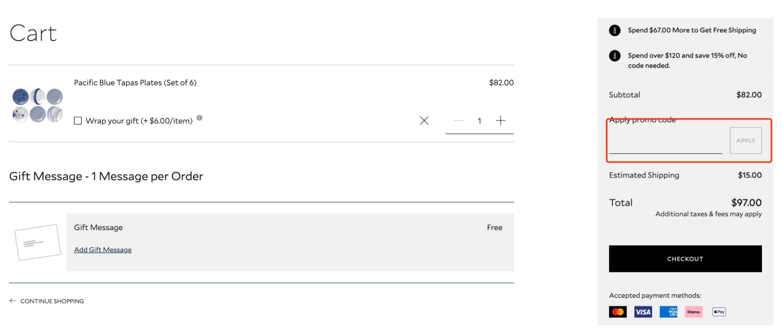 how to apply Royal Doulton Coupon - step 1