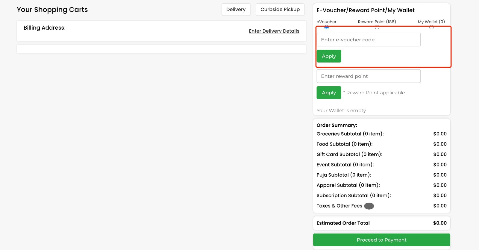 how to apply Quicklly Coupon Code - step 1